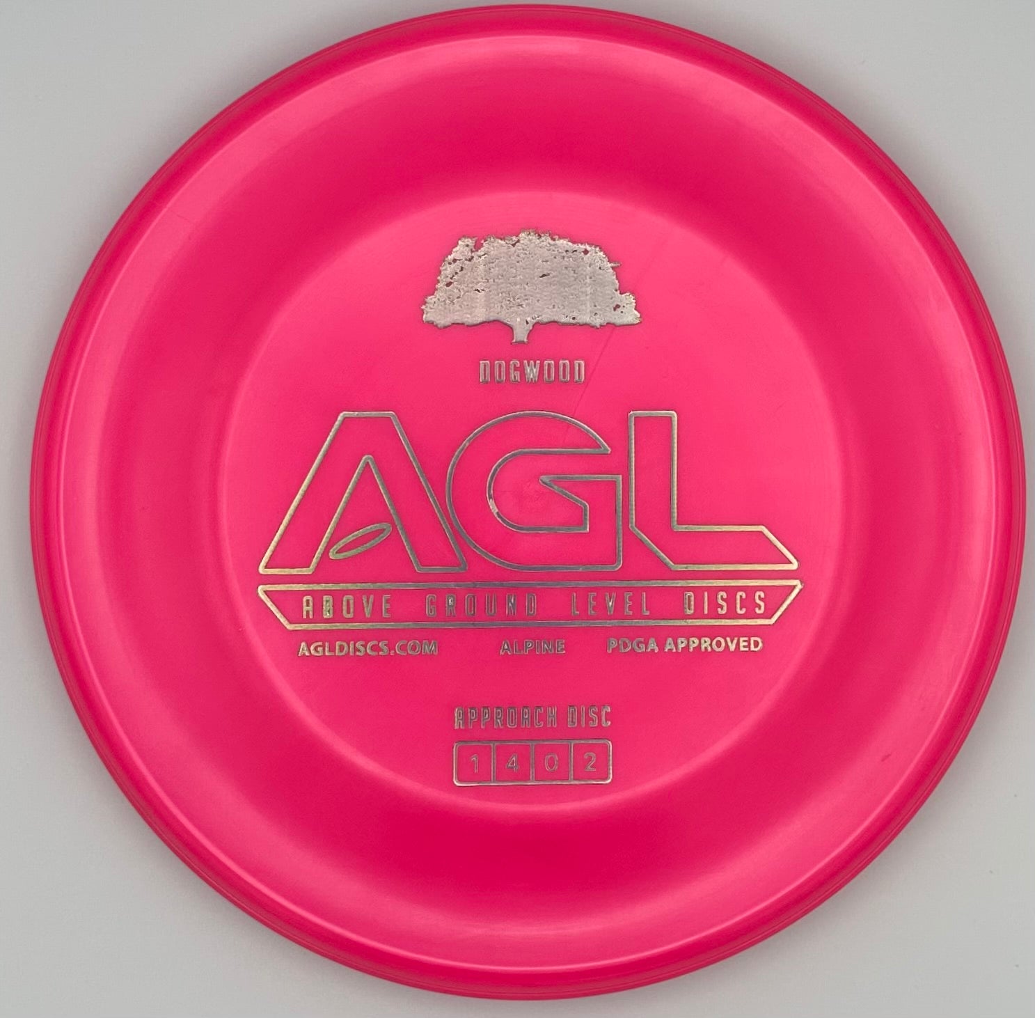 AGL Discs Flamingo Pink Alpine DogWood AGL Bar Stamp