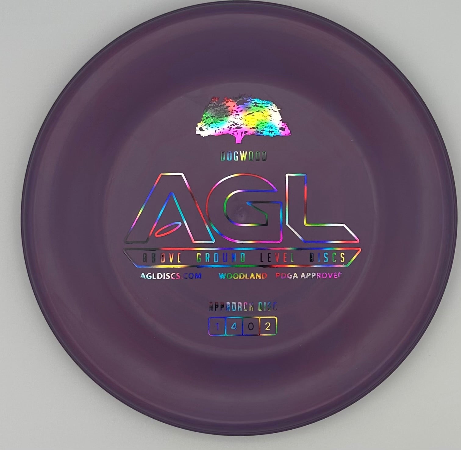 AGL Discs Lollipop Purple Woodland DogWood AGL Bar Stamp