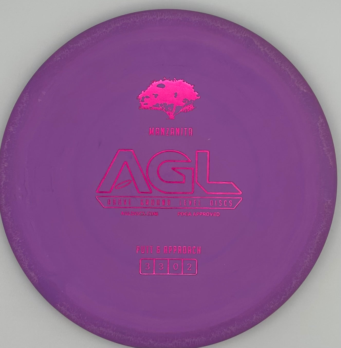 AGL Discs Plum Woodland Medium Firm Manzanita AGL Bar Stamp