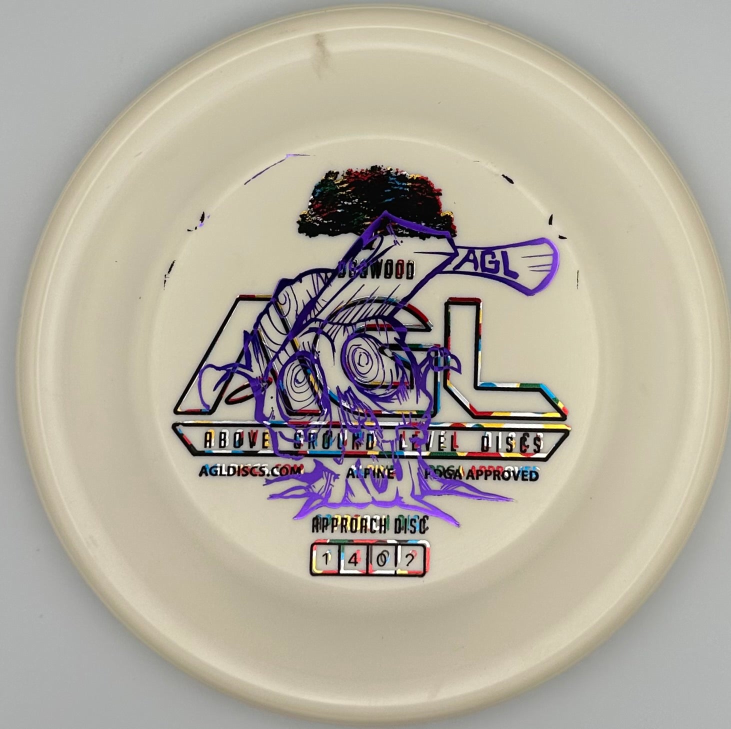 AGL Discs Alpine Dogwood X Out Stamp