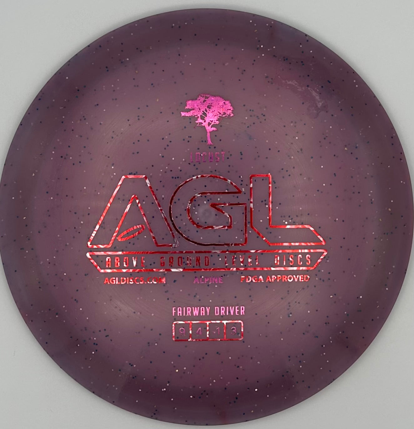 AGL Discs Blurple Alpine Lichen Locust AGL Bar Stamp