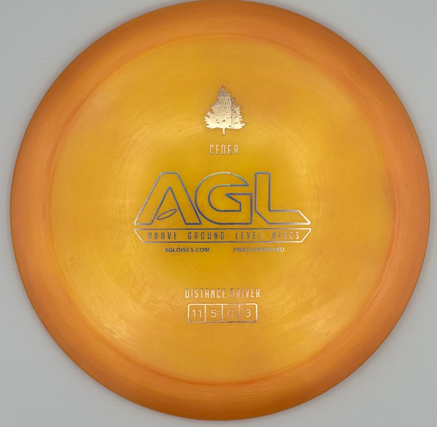 AGL Discs Orange Sunset Alpine Cedar Stamped by Gateway