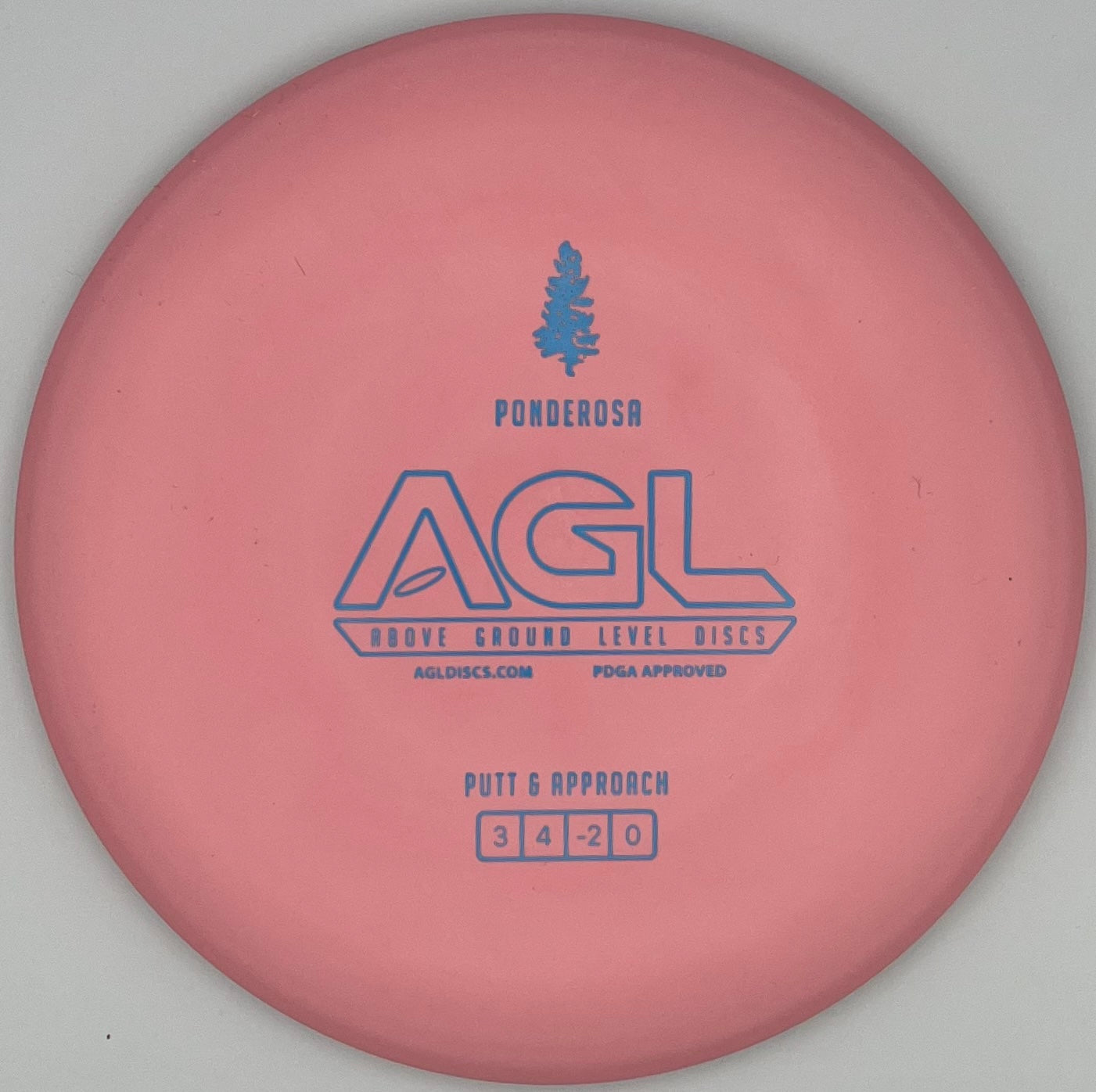 AGL Discs - Blush Pink Woodland Ponderosa (AGL Bar Stamp)