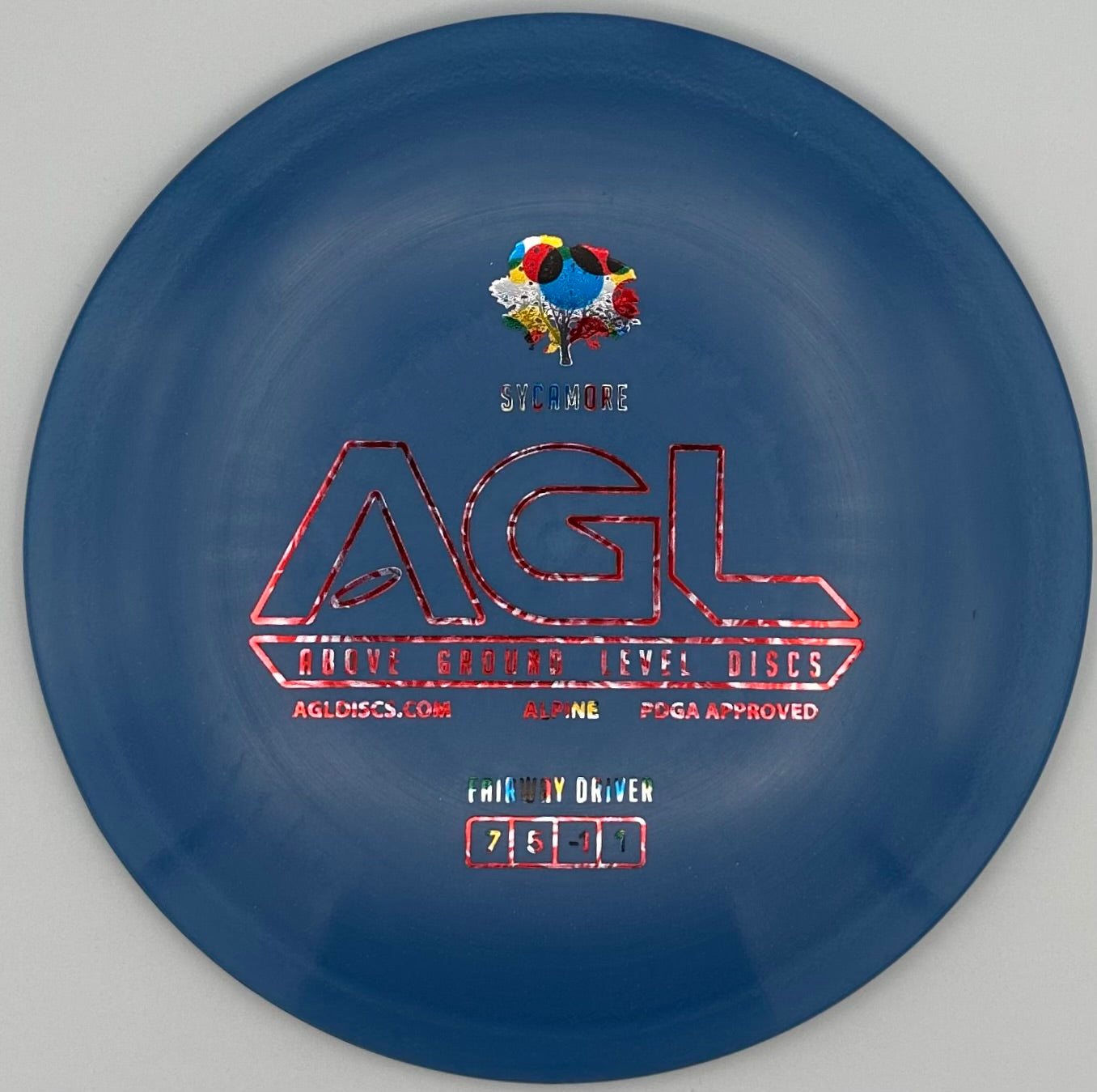 AGL Discs Cornflower Blue Alpine Sycamore AGL Bar Stamp