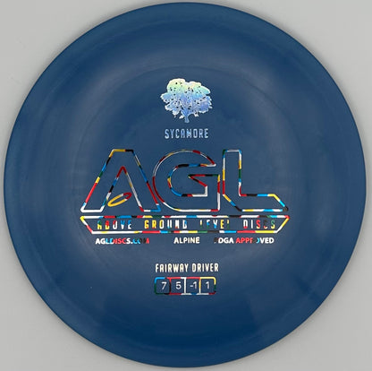 AGL Discs - Cornflower Blue Alpine Sycamore (AGL Bar Stamp)