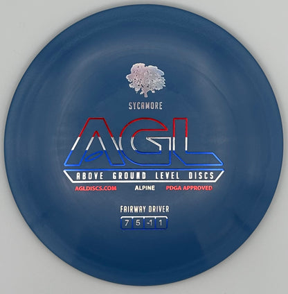 AGL Discs - Cornflower Blue Alpine Sycamore (AGL Bar Stamp)