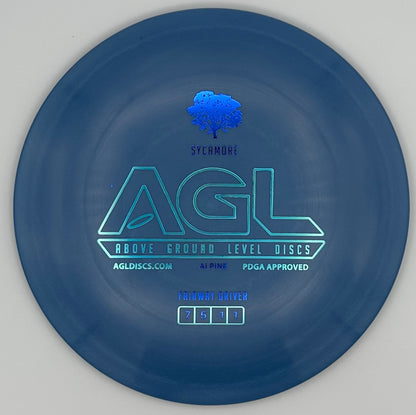 AGL Discs - Cornflower Blue Alpine Sycamore (AGL Bar Stamp)