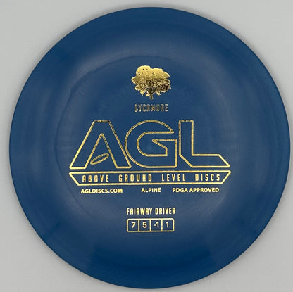 AGL Discs - Cornflower Blue Alpine Sycamore (AGL Bar Stamp)