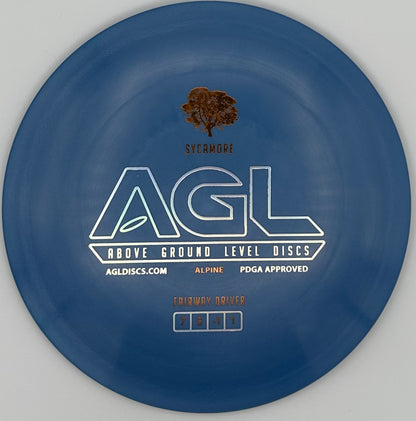 AGL Discs - Cornflower Blue Alpine Sycamore (AGL Bar Stamp)