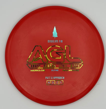 AGL Discs - Ribbon Red Alpine Douglas Fir (AGL Bar Stamp)