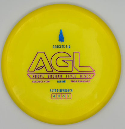 AGL Discs - Sunshine Yellow Alpine Douglas Fir (AGL Bar Stamp)