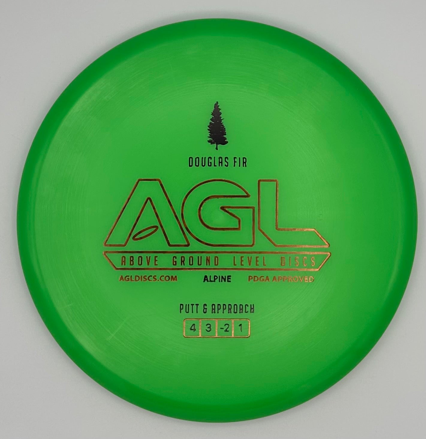 AGL Discs Putting Green Alpine Douglas Fir AGL Bar Stamp