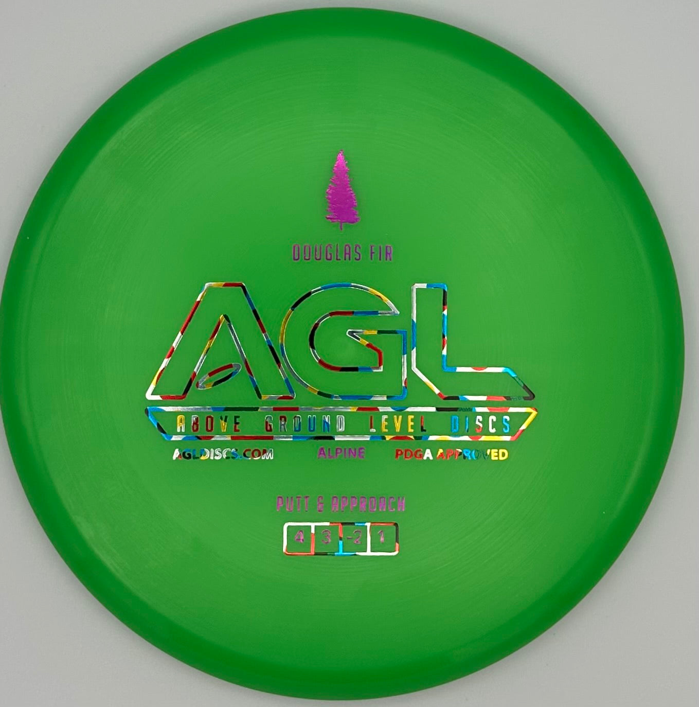 AGL Discs Putting Green Alpine Douglas Fir AGL Bar Stamp