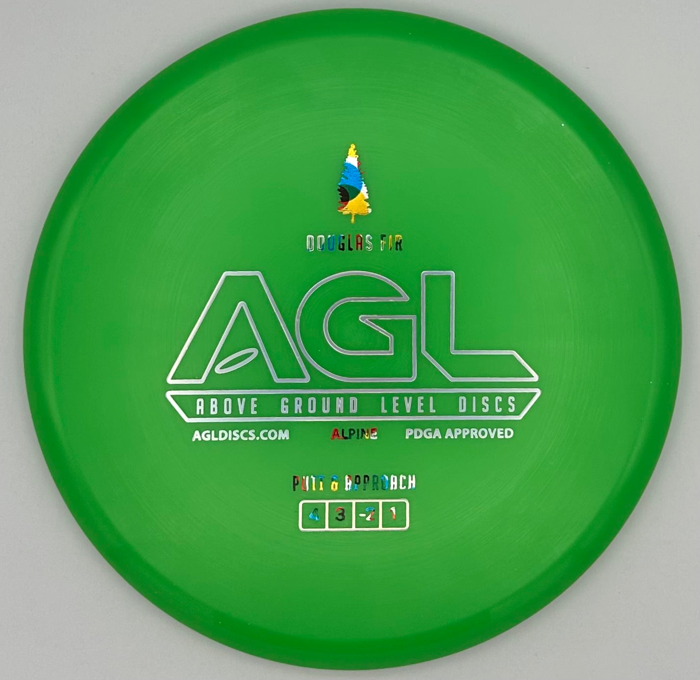 AGL Discs Putting Green Alpine Douglas Fir AGL Bar Stamp