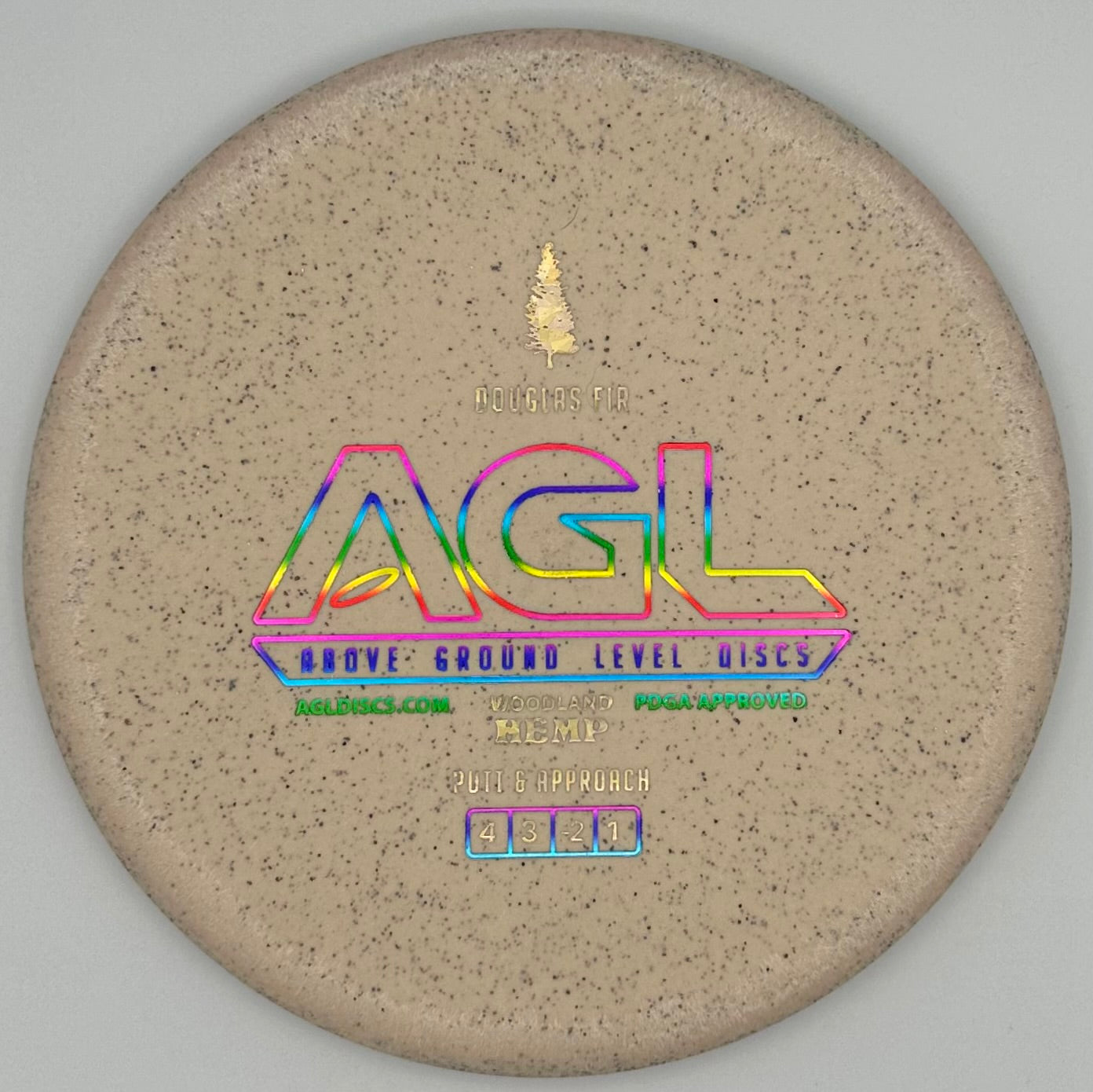 AGL Discs - Cookies and Cream Woodland HEMP Douglas Fir (AGL Bar Stamp)