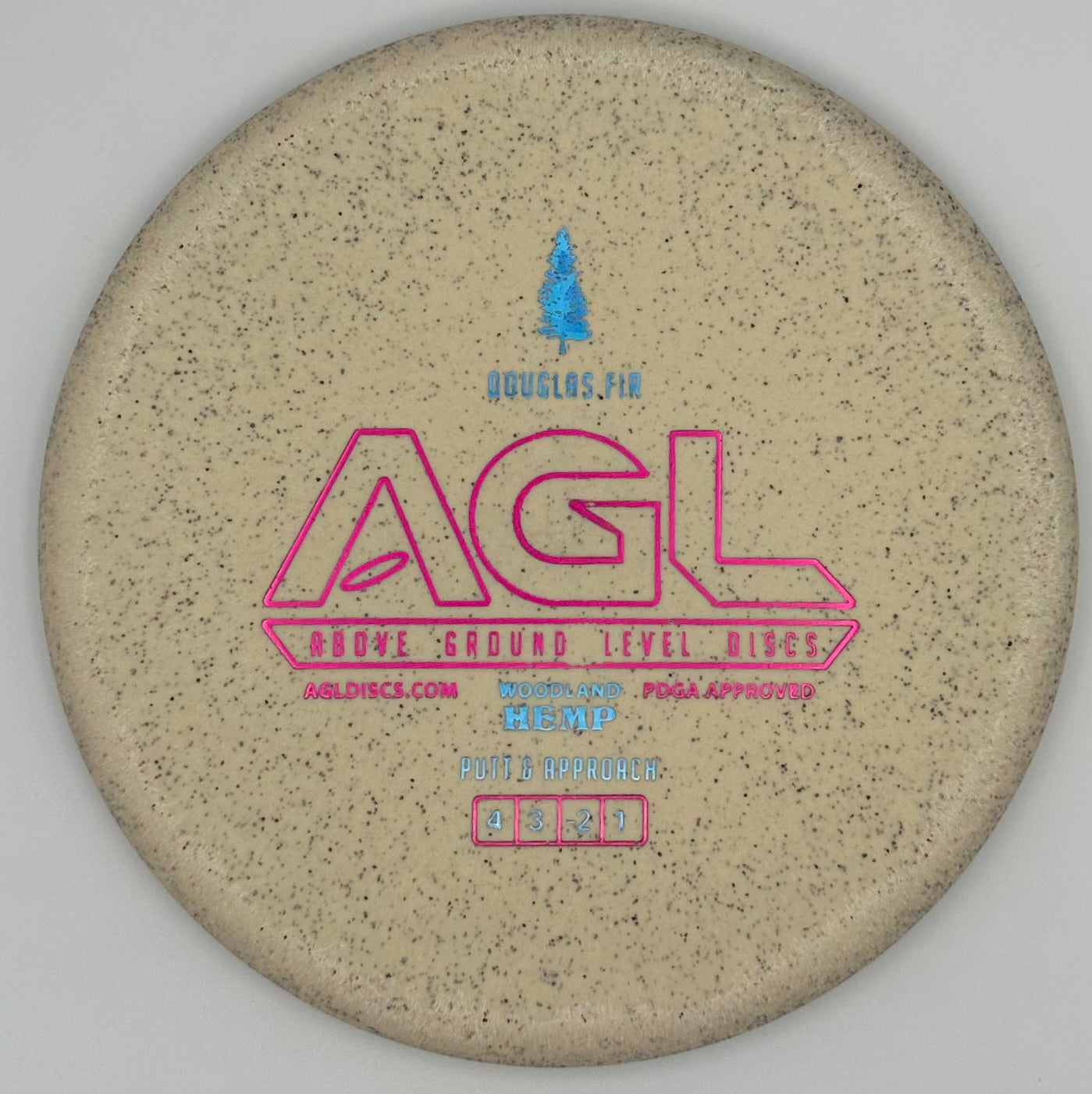 AGL Discs - Cookies and Cream Woodland HEMP Douglas Fir (AGL Bar Stamp)