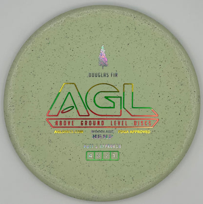 AGL Discs - Minty Green Woodland HEMP Douglas Fir (AGL Bar Stamp)