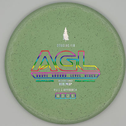 AGL Discs - Minty Green Woodland HEMP Douglas Fir (AGL Bar Stamp)