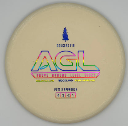 AGL Discs - White Woodland Douglas Fir (AGL Bar Stamp)