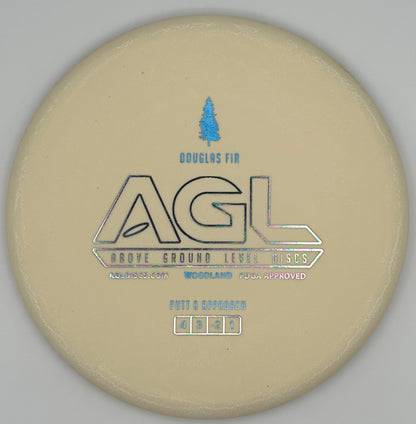 AGL Discs - White Woodland Douglas Fir (AGL Bar Stamp)