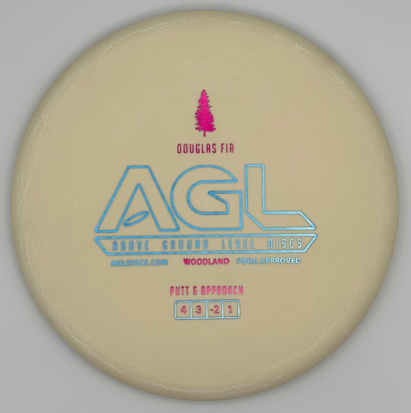 AGL Discs - White Woodland Douglas Fir (AGL Bar Stamp)