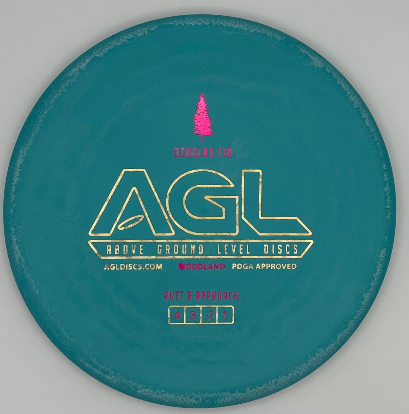 AGL Discs Tropical Blue Woodland Douglas Fir AGL Bar Stamp