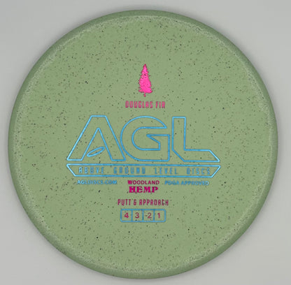 AGL Discs - Minty Green Woodland HEMP Douglas Fir (AGL Bar Stamp)