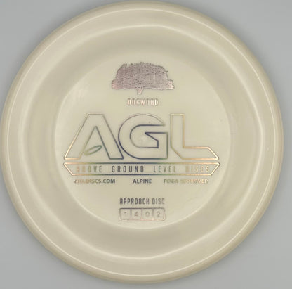 AGL Discs - Snowy White Alpine DogWood (AGL Bar Stamp)