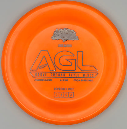 AGL Discs - Pumpkin Orange Alpine DogWood (AGL Bar Stamp)