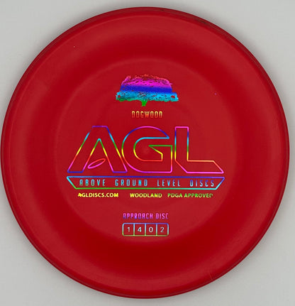 AGL Discs - Fire Engine Red Woodland DogWood (AGL Bar Stamp)