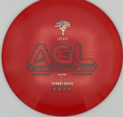 AGL Discs - Ribbon Red Alpine Locust (AGL Bar Logo)