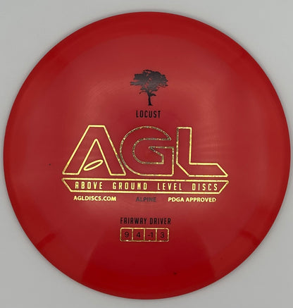 AGL Discs - Ribbon Red Alpine Locust (AGL Bar Logo)