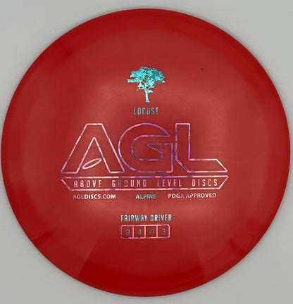 AGL Discs - Ribbon Red Alpine Locust (AGL Bar Logo)