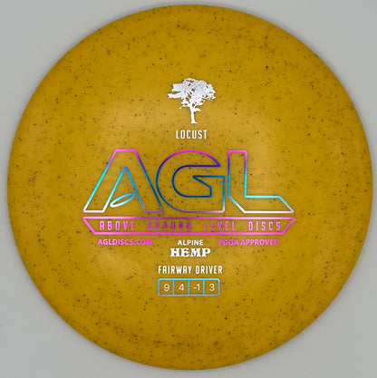 AGL Discs - Spicy Mustard Alpine Hemp Locust (AGL Bar Logo)