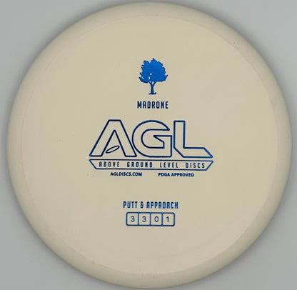 AGL Discs - Coconut White Woodland GLOW Madrone (AGL Bar Stamp)