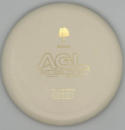 AGL Discs - Coconut White Woodland GLOW Madrone (AGL Bar Stamp)