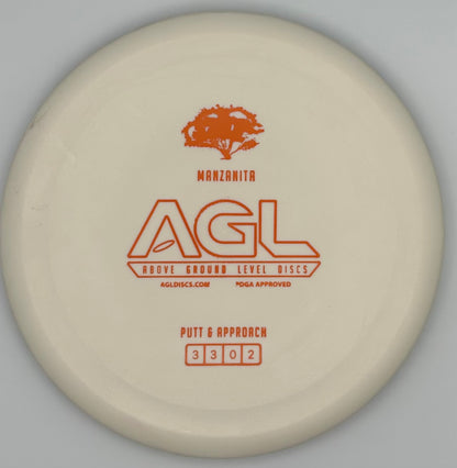 AGL Discs - White Woodland Glow Firm Manzanita (AGL Bar Stamp)