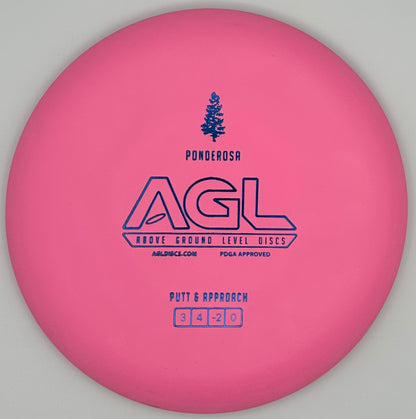 AGL Discs - Flamingo Pink Woodland Ponderosa (AGL Bar Stamp)