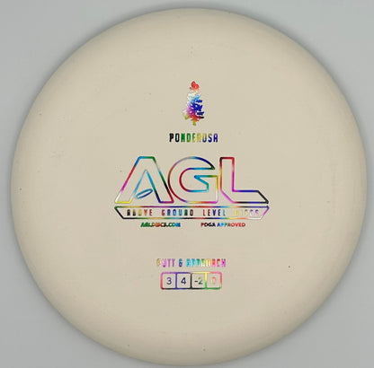 AGL Discs - Snowy White Woodland Ponderosa (AGL Bar Stamp)