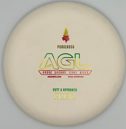 AGL Discs - Snowy White Woodland Ponderosa (AGL Bar Stamp)