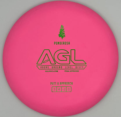 AGL Discs - Flamingo Pink Woodland Ponderosa (AGL Bar Stamp)