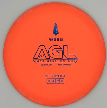 AGL Discs - Poppy Orange Woodland Ponderosa (AGL Bar Stamp)