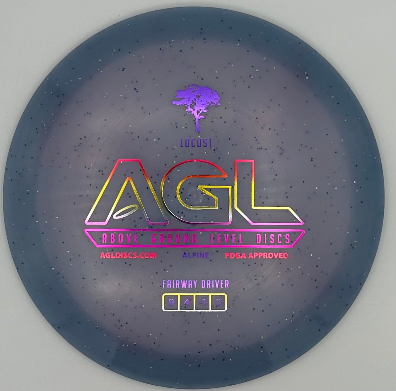 AGL Discs Blurple Alpine Lichen Locust AGL Bar Stamp