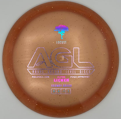 AGL Discs - Toasty Peach Alpine Lichen Locust (AGL Bar Stamp)