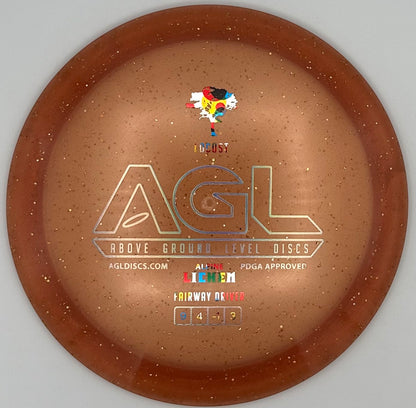 AGL Discs - Toasty Peach Alpine Lichen Locust (AGL Bar Stamp)