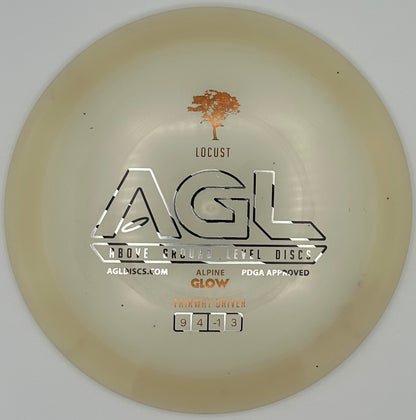 AGL Discs - Marshmallow GLOW Alpine Locust (AGL Bar Stamp)