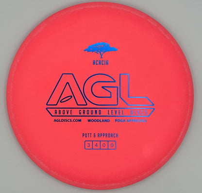 AGL Discs - Brick Red Woodland Acacia (AGL Bar Stamp)