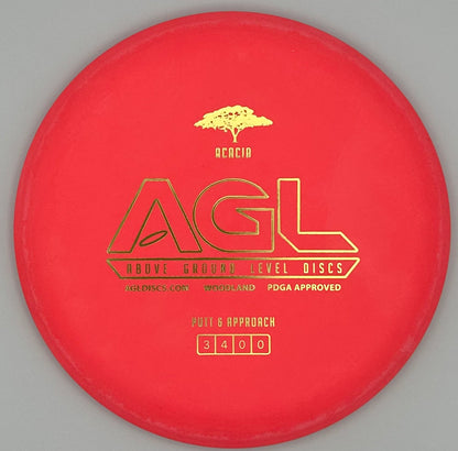 AGL Discs - Brick Red Woodland Acacia (AGL Bar Stamp)