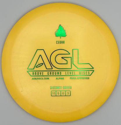 AGL Discs - Mustard Alpine Cedar (AGL Bar Stamp)