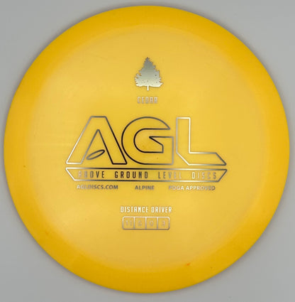 AGL Discs - Mustard Alpine Cedar (AGL Bar Stamp)